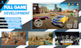 develop and design 2d 3d games mobile console PC on unity