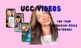 create high converting ugc video for tiktok, instagram adds