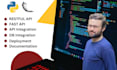 develop python  restful apis in fast, flask, django