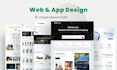 do figma website, mobile app and web app ui ux design