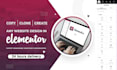 create wordpress website, redesign, blog, landing page, using elementor pro