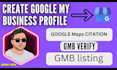 create, set up google my business