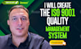 create a iso 9001 quality manual and qms documentation