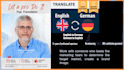 translate german to english and english to french and vice versa