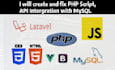 develop custom software solutions in PHP, python, and java
