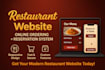 develop modern restaurant website with online food ordering system