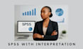 do spss data analysis and report writing interpretation