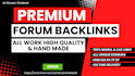 create premium forum backlink with high da pa tf cf