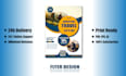 design a flyer, bifold, trifold, brochure, poster