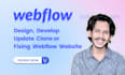 design, develop, clone, update or fix the webflow website, figma to webflow
