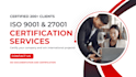provide iso 27001, 9001 iaf accredited certification