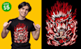 create awesome anime illustration for tshirt design