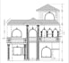 draw front elevation for house in autocad