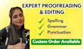 professionally edit and proofread your english text