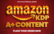craft a attractive a plus content for amazon kdp