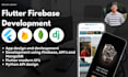 develop a flutter app for android and ios with firebase