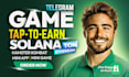 build crypto ore supply, tap to earn telegram mini game with web3 on solana bsc
