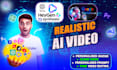 create professional realistic ai video