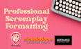 fix your film screenplay formatting
