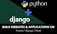 build professional python, django web app and rest apis