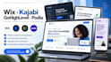 wix online course website kajabi website gohighlevel website podia migration