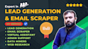 do lead generation bulk mail provider emails scraper and data entry