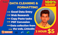 do urgent ms excel data cleaning and fastest data entry
