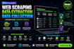 provide web scrapping, data extraction, data collection