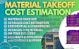 do construction cost estimation, material takeoff and boq