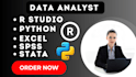 help statistical data analysis with spss, jamovi, jasp ,stata ,and excel ,r