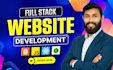 build website development as full stack website and front end web developer