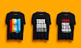 t shirt design with 3d clothing mockup animation