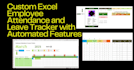 create an excel attendance and leave tracker
