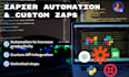 setup zapier automation and custom zaps