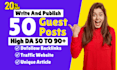 guest post and publish article with premium guest posting service da 90 plus