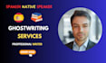 be your expert spanish ghostwriter for non fiction or fiction books