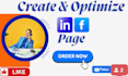 create and set up social media business page and account