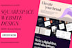 build squarespace website design migrate squarespace SEO website support fix bug