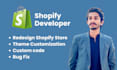 be shopify developer, for liquid coding and custom sections