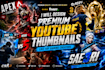 design premium youtube thumbnails like top gaming creators