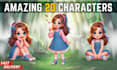 design 2d cartoon characters using ai