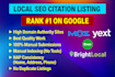 rank your business with local citations upto 350 directories