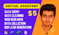 do ms excel data entry in low price, web research