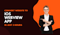 convert website to ios webview app in just 3 hours