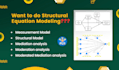 do structural equation modeling, SEM, efa, using spss, smartpls, r, amos, jamovi