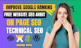 be your website SEO expert for onpage technical optimization