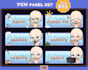 draw ych chibi panel set with your character