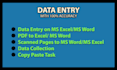do accurate , faster and timely data entry, PDF to excel