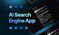develop ai search engine using react nextjs typescript