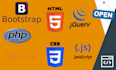 expert in HTML, CSS, javascript, PHP and laravel